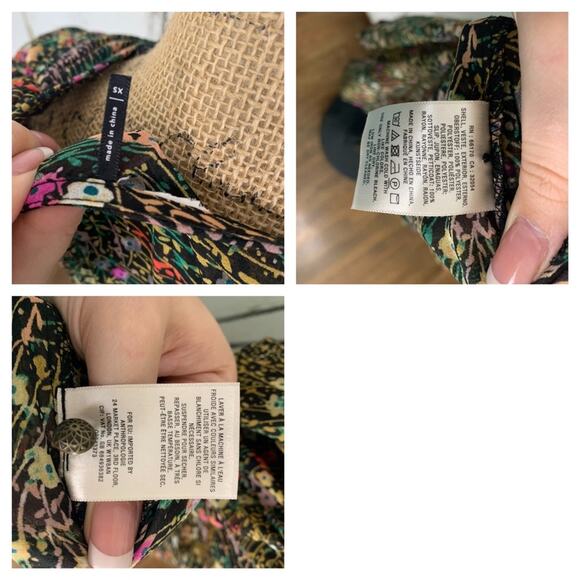 Anthropologie Akemi + Kin Valencia black floral dress - Picture 7 of 7